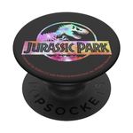 Jurassic Park Full Logo Tie Dye Vibrant PopSockets Swappable PopGrip