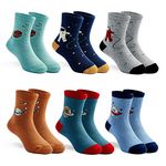 Boys Winter Socks Kids Warm Socks Thick Cotton Socks for Boys 6 Pack 10-12 years