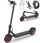 Hotplex Electric Scooter Adult, 8.5" Escooter with LED Display and App Function, 10.4Ah Battery UP to 20KM/H, 20-30 Km Range and 120kg Load with Mobile Phone Holder and Car Lock