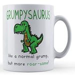 Father Fox - Grumpysaurus, Like Normal Grump, But Roar-Some! - Grandad, Grandpa Gift Mug, Ceramic, 11fl.oz.