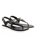 Michael Kors Jilly Flat Sandal, Black, 2.5 UK