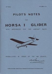 Pilot's Notes for Horsa I Glider: Air Ministry Pilot's Notes