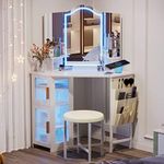 LVSOMT Vanity Desk with Mirror and 
