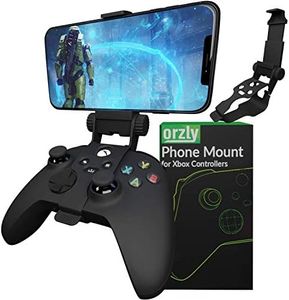 Xbox Series X Controller Mobile Gaming Clip, Xbox Controller Phone Mount Adjustable Phone Holder Clamp Compatible with Xbox Series X|S, Xbox One, Xbox One S, Xbox One X - Carbon Black