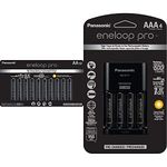 Panasonic eneloop Pro AA and AAA High Capacity Ni-MH Rechargeable Battery Bundle with Advanced Charger