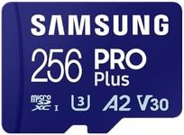 Samsung PRO Plus 256GB MicroSD Card + SD Adapter for Mobile Gaming on Smartphones, Tablets and Handheld Consoles, UHS-I U3, Full HD & 4K UHD, 180MB/s Read, 130MB/s Write, MB-MD256SA/EU