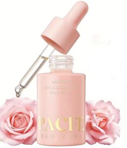 PACFE Velour Rosa Nail and Cuticle Oil - 100% Natural Plant-Based Treatment with Jojoba oil, Squalane & Vitamin E - Deep Hydration for Dry Damaged Nails & Cuticle - Non-Greasy, Rose Scent, 1.0 fl oz