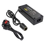 12V 10A 120W Car Cigarette Lighter Charger socket,COLM AC 100-240V to DC Converter 12 Volt 10 amp for Car Vacuum Cleaner, Car Refrigerator and Other Car Devices Under 120W