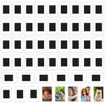 Kurtzy Small Magnetic Picture Frames (50 Pack) - Mini Photo Frames for Personalised Fridge Magnets - For Photos 7 x 4.5cm/2.75 x 1.77 Inches - Photo Magnets for Fridge/Magnetic Frame Blank Inserts