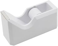 WELSTIK Office Tape Dispenser - Elegant Desktop Tape Dispenser with Non-Skid Base - Tape Dispenser White