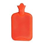 ROIMOE Hot Water Bottle Classic Rubber 2L Large Premium Hot Water Bag for Pain Relief Great Gift for Women Girls (Red)