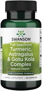 Swanson Full Spectrum Turmeric Astragalus & Gotu Kola Complex 60 Capsules