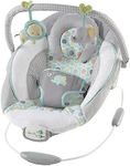 Ingenuity, Soothing Baby Bouncer Chair with Soothing Vibrating Infant Seat, Morrison - 8 Melodies, Removable Toy Bar with 2 Plush Toys, Volume Control, 3-Point Harness, Newborn 0-6 Months