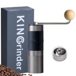 KINGrinder K0 Straight Handle Manual Coffee Grinder with 140 Adjustable Grinding Levels for Aeropress, French Press, Drip, 25g Capacity