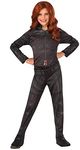 Rubie's Official Girl's Marvel Widow Costume Civil War Child - Black, Small, Age 3 - 4 years, HEIGHT 3’ 8” - 4' 0"