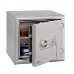 Burg-Wächter Safe MTD 750 K Security Cabinet, Iron, Silver, Key Lock, Wall and Floor Mount, 38.5L, 104kg