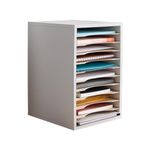 Safco Products Vertical Desk Top Sorter - 11 Compartment, Gray (9419GR), 16"x10.8"x12"