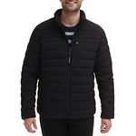 Calvin Klein Lightweight Puffer Water-Resistant Down Men’s Jacket, Packable Ebony, Small