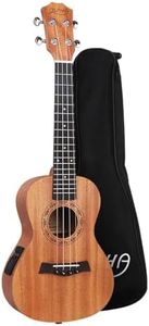 ALPHA 26 Inch Electric Ukulele Ukulele Bass Treble with Tuner Straps ALPHA