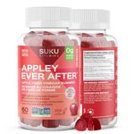 SUKU Vitamins Sugar-Free & Sugar-Alcohol-Free Keto Apple Cider Vinegar Gummies with Mother | 1020mg per Serving | ACV Gummies with B12 | Metabolism Gummies for Healthy Gut, Digestion & Energy Boosting