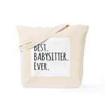 CafePress Best Babysitter Ever Tote Bag Natural Canvas Tote Bag, Reusable Shopping Bag