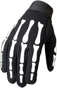 Hot Leathers GVM2007 Black; XL Skeleton Mechanic Gloves (Black, X-Large)