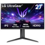 LG Ultragear Gaming Monitor 27GS65F, 27 Inch, 1080p, 180Hz, 1ms, IPS Display, HDR 10, NVIDIA G-Sync Compatible & AMD FreeSync , Smart Energy Saving, DisplayPort, HDMI