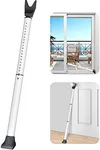 AceMining Upgraded Door Security Bar & Sliding Patio Door Security Bar, Heavy Duty Security Door Stoppers Adjustable Door Jammer Security Bar for Home, Apartment, Travel