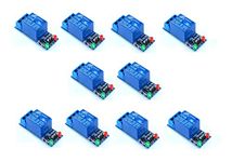 ERH India (10 Pcs) 5v DC Relay Module for Arduino ARM AVR MCU with Indicator Light LED Single Channel Relay Module Works with Arduino Boards