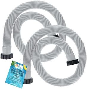 U.S. Pool Supply Above Ground Pool Hose Replacement 1.5" Diameter x 59" Long, Pack of 2 - Compatible with Intex 29060E, Pool Filter Pump Hoses, Sand Filters, Saltwater Systems with 1,500 to 2,500 GPH