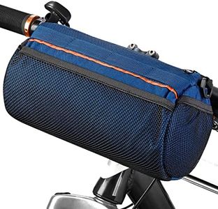 OBOVA Bike Handlebar Bag 3.3L 8-Pocket Waterproof Handlebar Bags for Bicycles with Rain Cover, Shoulder Strap, Bicycle Handlebar Bag Pouch for Road, Mountain Bikes, MTB Storage, Blue