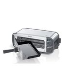 Ninja ST100 Foodi 2-in-1 Flip Toaster, 2-Slice Capacity, Compact Toaster Oven, Snack Maker, 1500 Watts, Stainless Steel