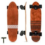 Magneto Complete Skateboard | 27.5" x 7.5" | 6-Layer Canadian Maple Double Kick Concave Deck | Skateboard Cruiser Skateboard for Kids, Boys, Girls, Beginners, Teens & Adults