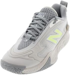 New Balance Men's Fresh Foam X Ct-Rally Tennis Shoe, Slate Grey/Bleached Lime Glo, 8.5 UK