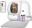 PETKIT 2025 Upgraded Automatic Cat Litter Box 2-Way Odor Remover & 20 Trash Bags,App Control Smart Robot with Anti-Scratch Inner Mat, Self-Cleaning Cat Litter Box True Integration & Structure Safety