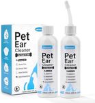 OBSEDE Dog & Cat Ear Cleaner - Dog Ear Cleaning Solution Naturally Reduce Dirt Wax Buildup Clear Ear Drops Wash Gently Soothing Odor Control Easy to Use Pet Supplies Fresh Scent, 8 oz