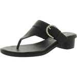 ANNE KLEIN Women's Tillie Heeled Sandal, Black, 4.5 UK