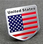 S2S® 3D Metal US USA American Flag Logo Sticker, Emblem Badge Decal Car Accessories (Pack of 1)