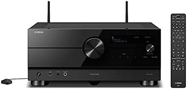 Yamaha RX-A6A AVENTAGE Home Theatre Receiver, 9.2 Channel, 4K/120Hz and 8K/60Hz Capable with Dolby Atmos, DTS:X and Auro3D Support