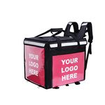 SpartanPac Large Insert Your Logo Hot Food Delivery Bag, Insulated, Water And Tear Resistant With Shoulder Straps For Takeaway, Restaurants, Pizza, Chinese, Indian, Picnic Cooler Bag, Catering