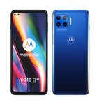 Motorola moto g 5G plus (5G, 6.7" FHD+, Qualcomm Snapdragon SD765, 48MP quad camera system, 5000 mAH battery, Dual SIM, 4/64GB, Android 10), Surfing Blue