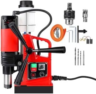 COZONY Magnetic Drill Press, 1300W 700RPM Portable Mag Drill Press, 1.57 Inch Boring Diameter, Double Track, Electric Drilling Machine With 2Pcs Drilling Bits,for Metal Surface, Industrial