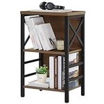 MNEETRUNG Bookcase, Industrial 3 Ti