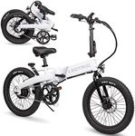 LECTRIC XP™ Lite Electric Bike | Adult Folding Bikes - Weighs Only 46lbs | 40+ Mile Range w/ 5 Pedal-Assist Levels | 20mph Top Speed - Class 1 and 2 eBike (Arctic White)
