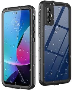 Dewfoam for Motorola Moto G Play 2023 Phone Case Waterproof with Built-in Screen Protector, Full Body Underwater Dustproof Shockproof Rugged Protective Cover for Motorola G Play 2023 Black