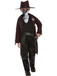 Smiffys Deluxe Dark Spirit Western Cowboy Costume Jacket, Chaps, Holster, Hat & Mask, Halloween Child Fancy Dress, Western Dress Up Costumes