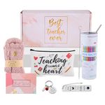 Best Teacher Gifts Teacher Appreciation Gifts Set Box,20 oz Insulated Tumbler for Women,Funny Thank You Teachers Day Birthday Thanksgiving Gifts for Teachers