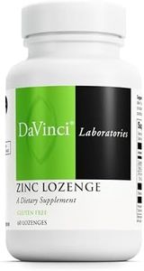 DaVinci Labs Zinc Lozenge - Dietary Supplement to Support Fertility, Immunity, Joint Health and Skin* - with 23 mg Zinc per Serving - Gluten-Free - Lemon Flavor - 60 Lozenges
