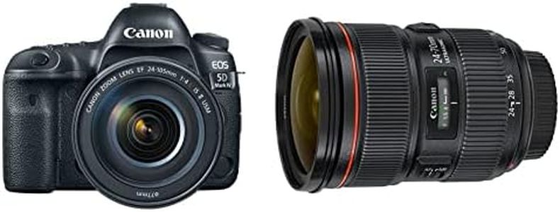 Canon EOS 5D Mark IV Full Frame Digital SLR Camera with EF 24-105mm f/4L is II USM Lens Kit with EF 24-70mm f/2.8L II USM Standard Zoom Lens