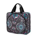 LoDrid Embroidery Project Bag, Square Embroidery Supplies Storage Tote Bag, Portable Craft Carry Case for Embroidery Kits, Multiple Pockets, Totem, Bag Only(Patented Design)